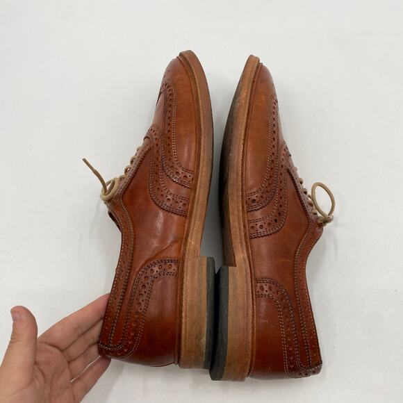 Allen Edmond 11 cognac leather McTavish Oxfords - Picture 7 of 9
